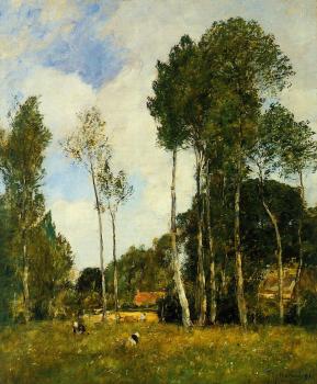 尤金 佈丹 Oiseme Landscape, near Chartres 尤金 佈丹 Oiseme Landscape, near Chartres